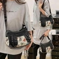 thumbnail image 3 of SPEKSEE Denim Purse Crossbody Bags, Boho Hobo Crossbody Bags for Women, Casual Y2K Travel Purse with Butterfly Pattern Lots of Pockets, 3 of 8
