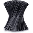 thumbnail image 1 of Cinchos de Plastico 500 Pzas, Bridas de Plastico Autobloqueantes, Cables Nailon Fuerte Cintillos de Plástico Resistente Organizador de Cables para Oficina, Hogar, Exteriores(Negro), 1 of 4