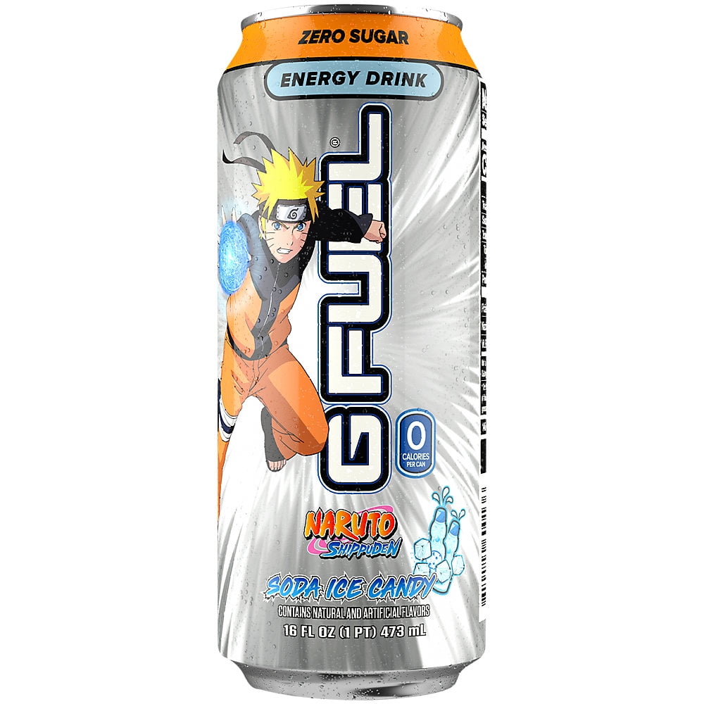 Naruto Shippuden Energy Drink Soda Ice Candy (16 Fl. Oz. / 12 Drinks