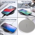 thumbnail image 3 of Inalámbrico 10W Para S9 S8 S8 8 Note 5 Plata Sunnimix Teléfono celular inalámbrico K8 NUEVO CALIENTE, 3 of 8