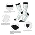 thumbnail image 6 of Goofa Playful Polar Bear Pals Printed Men's Crew Socks, Soft Durable Breathable Moisture-Wicking with Odor Control Cotton socks, 6 of 9