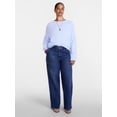 thumbnail image 2 of Scenario Women's High Rise Utility Jeans, 31" Regular and 29" Short Inseam, Sizes 0-20, 2 of 7