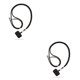 thumbnail image 2 of Tholdsy Cuerda para el cuello del teléfono móvil universal Hebilla a presión de metal ajustable Cordón de soporte antipérdida con tarjeta Negro Oro Negro 2piezas, 2 of 6