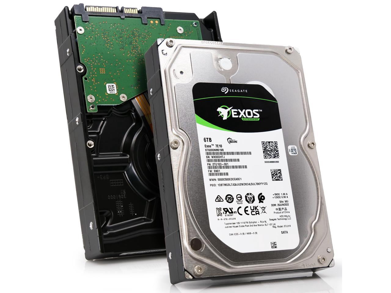 Seagate Exos 7E10 6TB 3.5" SATA 7200rpm Internal Hard Drive ST6000NM019B