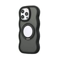 thumbnail image 1 of Artikl Cotton MagSafe Compatible Frosted Case with Stand & Mirror for iPhone 16 Pro Max - Black, 1 of 5