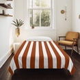 thumbnail image 4 of Burnt Orange Stripe Tapestry for Bedroom Wall Hanging Tapestry, Farmhouse Striped Abstract Art Ceiling Backdrop Tapestries Poster Blanket Wall Decor for Teens Room Living Room Dorm 39" x 59", 4 of 8