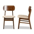 thumbnail image 4 of Baxton Studio Euclid Dining Chair, Set of 2, Sand, 4 of 8