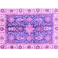 thumbnail image 1 of Ahgly Company Indoor Rectangle Oriental Purple Traditional Area Rugs, 2' x 4', 1 of 4