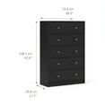 thumbnail image 6 of Studio 5 Drawer Chest, Black, 6 of 6