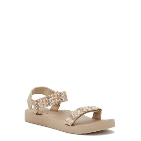 

Time and Tru Women s Embellished Nature Sandals