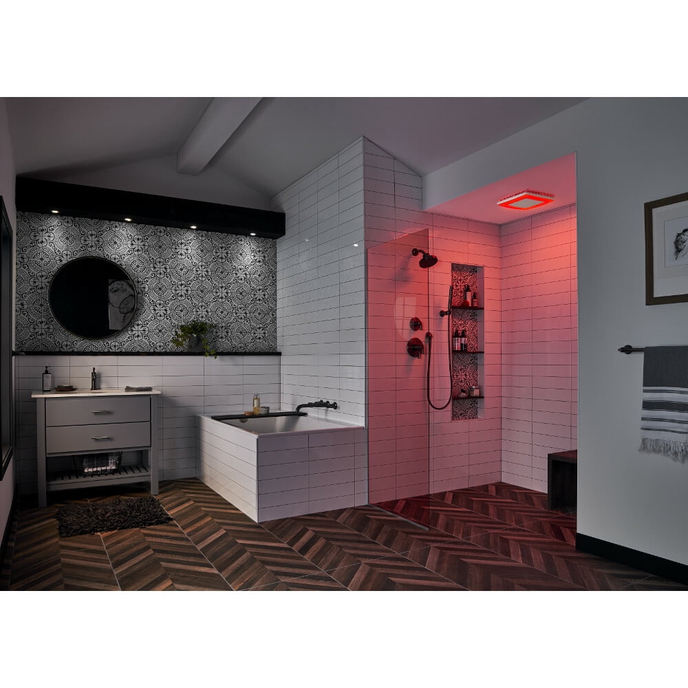 Broan NuTone ChromaComfort Ventilation Fan with Multicolor LED Light and  Control - Walmart.com
