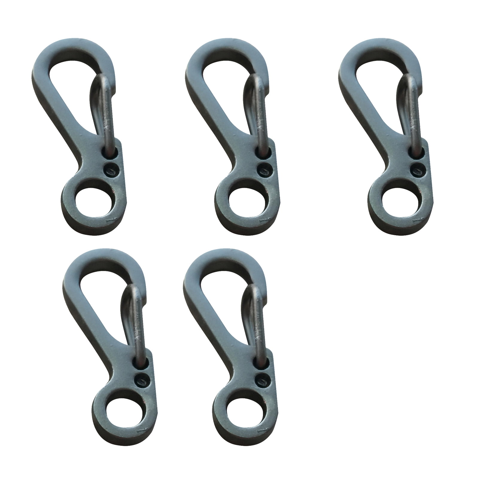 2x Mini Carabiner Keyring Camping Clip Aluminium Key Chain Clips 