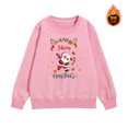 thumbnail image 3 of WhouRiu Girl Christmas Sweatshirt Warm Santa Print Long Sleeve Shirt Kids Festival Holiday Winter Sweatshirts Pink,Sized 18-24 M, 3 of 3