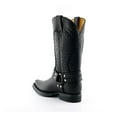 thumbnail image 4 of Grinders Mens Black Leather Cowboy Boot-Galveston, 4 of 6