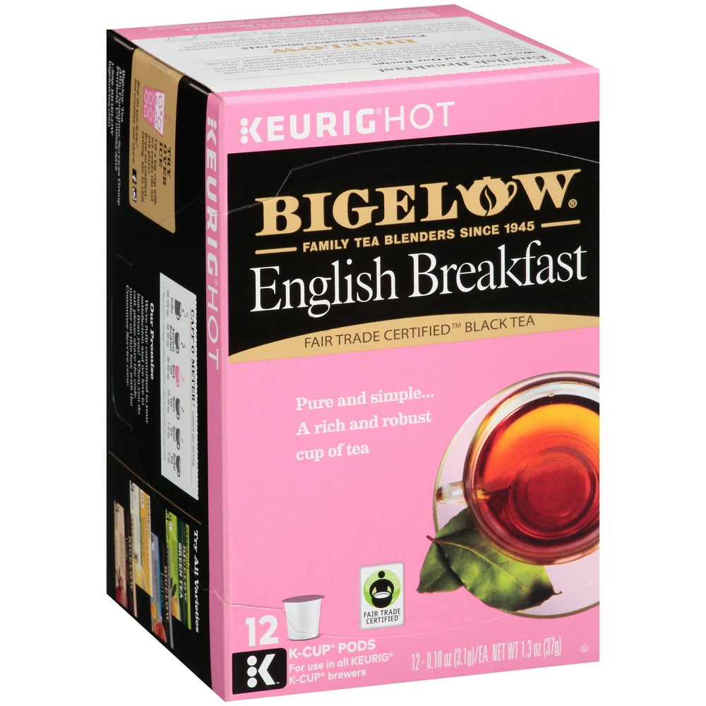 Bigelow English Breakfast Keurig KCup Tea Pods, 12 Count