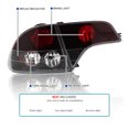 thumbnail image 3 of Spec-D Tuning Black Housing Clear Lens Tail Lights Compatible with 2006-2011 Honda Civic Sedan 4 Door, Left + Right Pair Assembly, 3 of 7