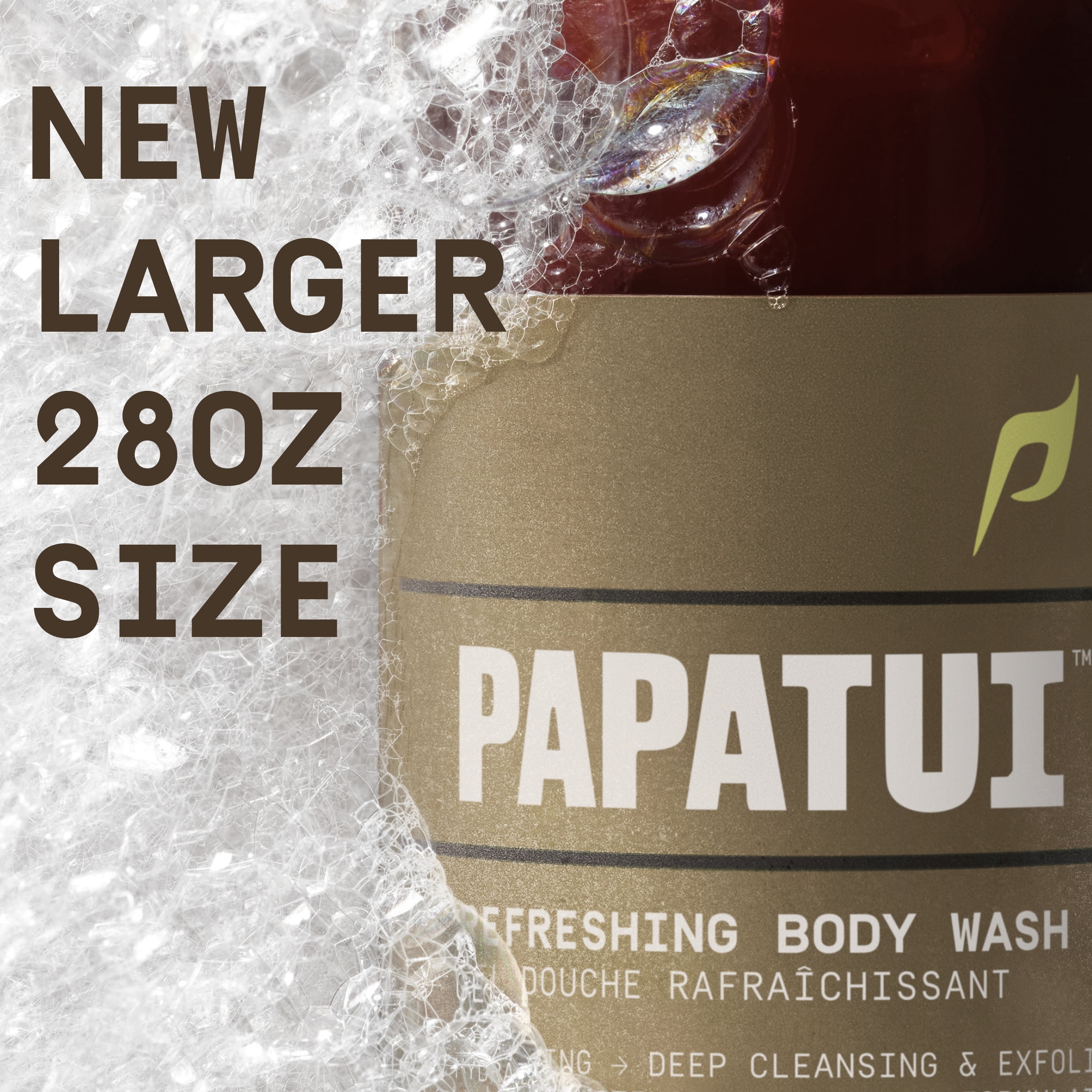 Papatui Mens Body Wash, Cedar Sport, Exfoliating, Hydrating,