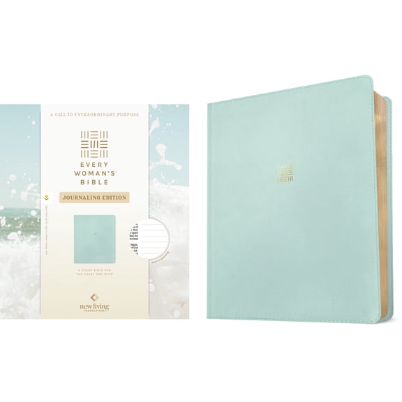 NLT Every Woman's Bible, Journaling Edition, Filament Enabled (Leatherlike, Seafoam Blue, Red Letter), (Hardcover)