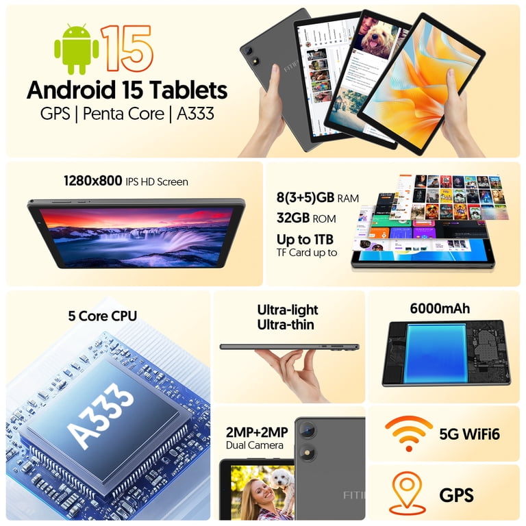 Android15 10.1インチ　タブレット 2025 New Android 15 Tablet 10.1 inch WiFi FHD Display Tablets PC