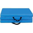 thumbnail image 6 of ZENY 2’’ Thick Tri-fold Folding Gym Exercise Mat Extra Thick Gymnastics Mat Tumbling Mat with Carrying Handles for Home Workout, Core Workouts, Stretching, MMA, Yoga-blue, 6 of 8