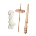 thumbnail image 2 of KLKCMS Drop Spindle Portable Sewing Projects for Beginners Wood for Knitted Felting with wool strips, 2 of 9