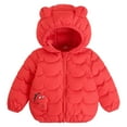 thumbnail image 2 of Toddler Baby Girl Winter Coats Windproof Warm Long Sleeve Cartoon Pattern Print Jacket Coats, 2 of 8