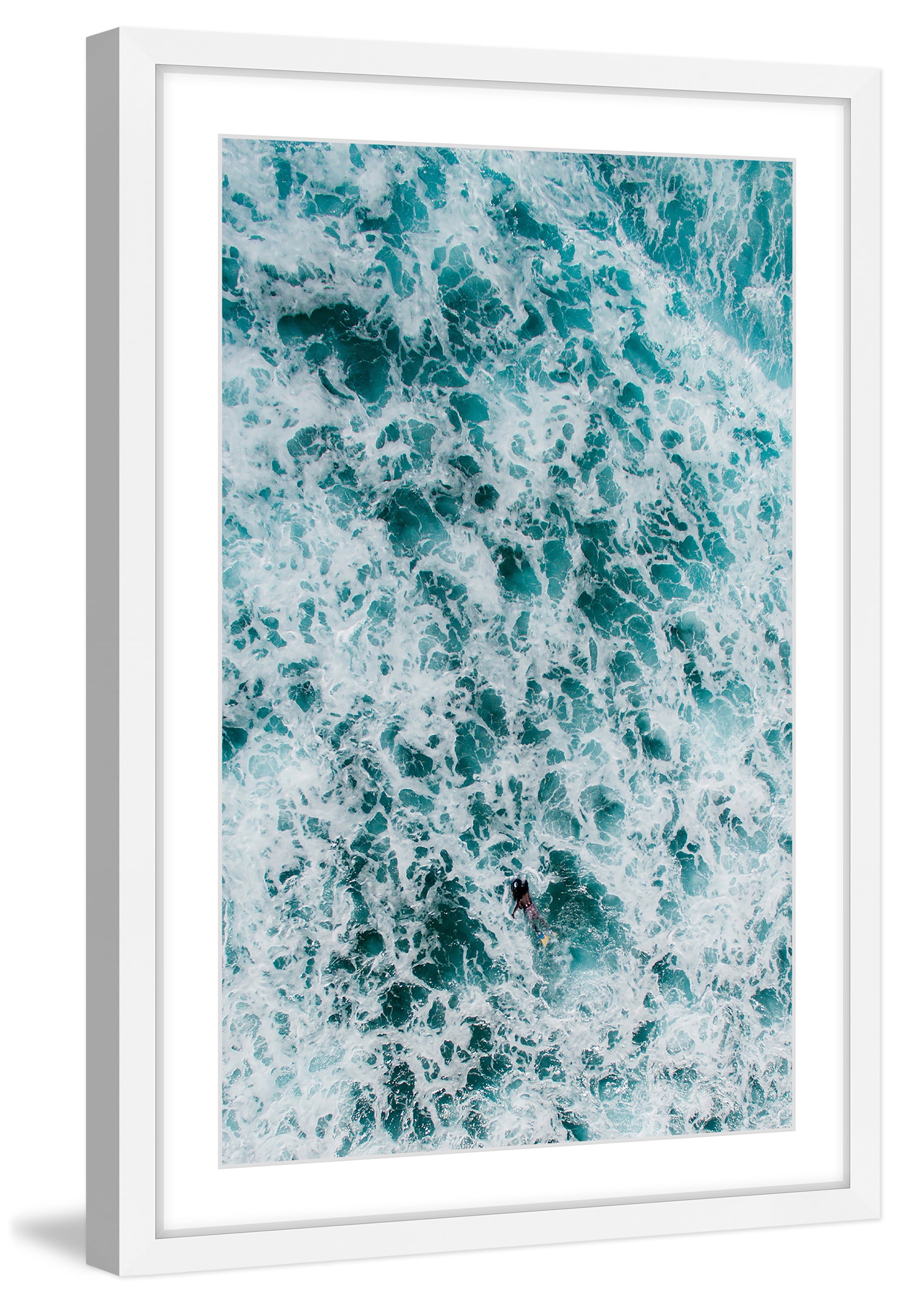 Marmont Hill Foam II by Hassan Ishan Framed Wall Art, 30" x 20"