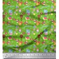 thumbnail image 1 of Soimoi Poly Georgette Fabric Balloon & Cute Animals Kids Decor Fabric Printed Yard 42 Inch Wide, 1 of 3