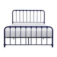 thumbnail image 3 of Lexicon Bethany Queen Metal Platform Bed in Navy Blue, 3 of 5