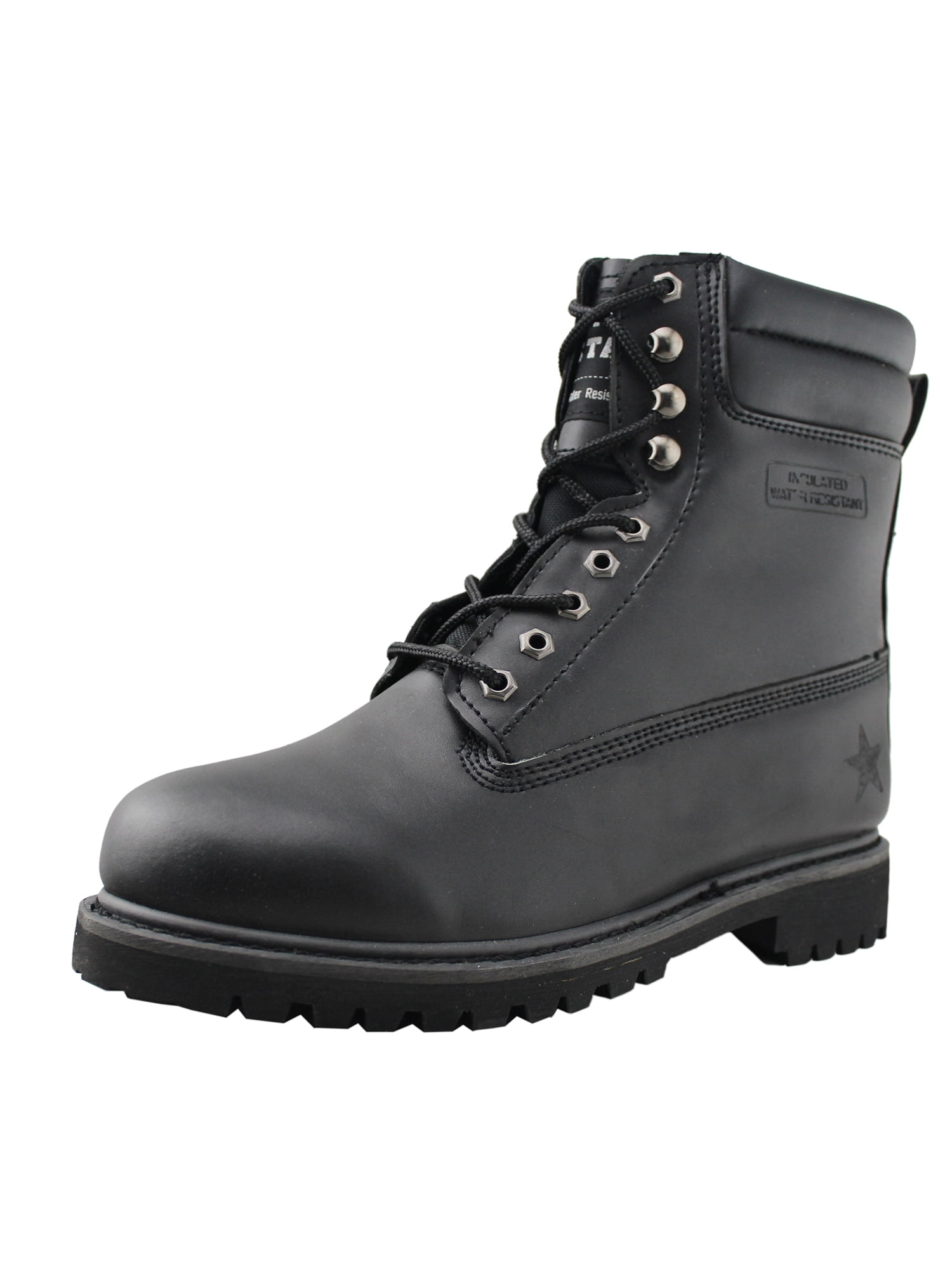 Mens Leather Work Shoes Waterproof Casual Ankle Boots - Walmart.com