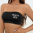 thumbnail image 3 of Women Strapless Bandeau Bra Printing Patten Tube Tops Bra Bralette Seamless Comfortable Bra, 3 of 5