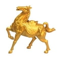 thumbnail image 2 of Kuntesetty Chinese Style Horse Statue Alloy Home Decor for Living Room Cabinet Bookcase 7.5cmx8cm, 2 of 9