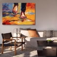 thumbnail image 6 of Abstract Art Modern Decorative Painting Feet Framed Canvas Poster Bedroom Decor Sports Landscape Office Room Decor Gift,Frame-style,24x36inch(60x90cm), 6 of 8