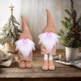 thumbnail image 3 of XWSHYW Decoraciones para El Hogar Decoraciones Gnomos Pie Iluminado con Patas Retráctiles con Nariz Brillante y Lindos Ojos Iluminados Regalo Navideño para Decoración de Escritorio, 3 of 5