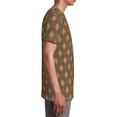 thumbnail image 6 of Wukai Green and Squares Youth Unisex Short Sleeve T-Shirt for Boys, Girls, Teens, and Kids-Medium, 6 of 7