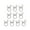 silver, variant on 10Pcs Light Weight Guyline Rope Buckle Knotting Tool Camping Cord Tensioners Outdoor Tent Adjustable Length Buckle Tool