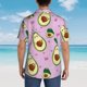 thumbnail image 4 of Fotbe Different Avocados Camisa Hawaiana para Hombre Unisex – Camisa Casual de Verano con Botones de Manga Corta de Algodón y Lino,Small, 4 of 7