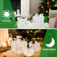 thumbnail image 5 of 3PCS Christmas Lighted Gift Boxes,Warm White LED Holiday Decoration,Present Boxes Ornament,Pre-Secured Bowknot for Indoor Outdoor Holiday Decorations, 5 of 8
