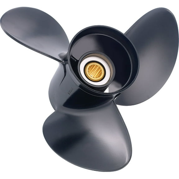 Solas 2211-105-11 Amita 3 Aluminum 3, Blade Boat Propeller, RH, 10.5 In. Diameter x 11 In. Pitch x 14, Spline