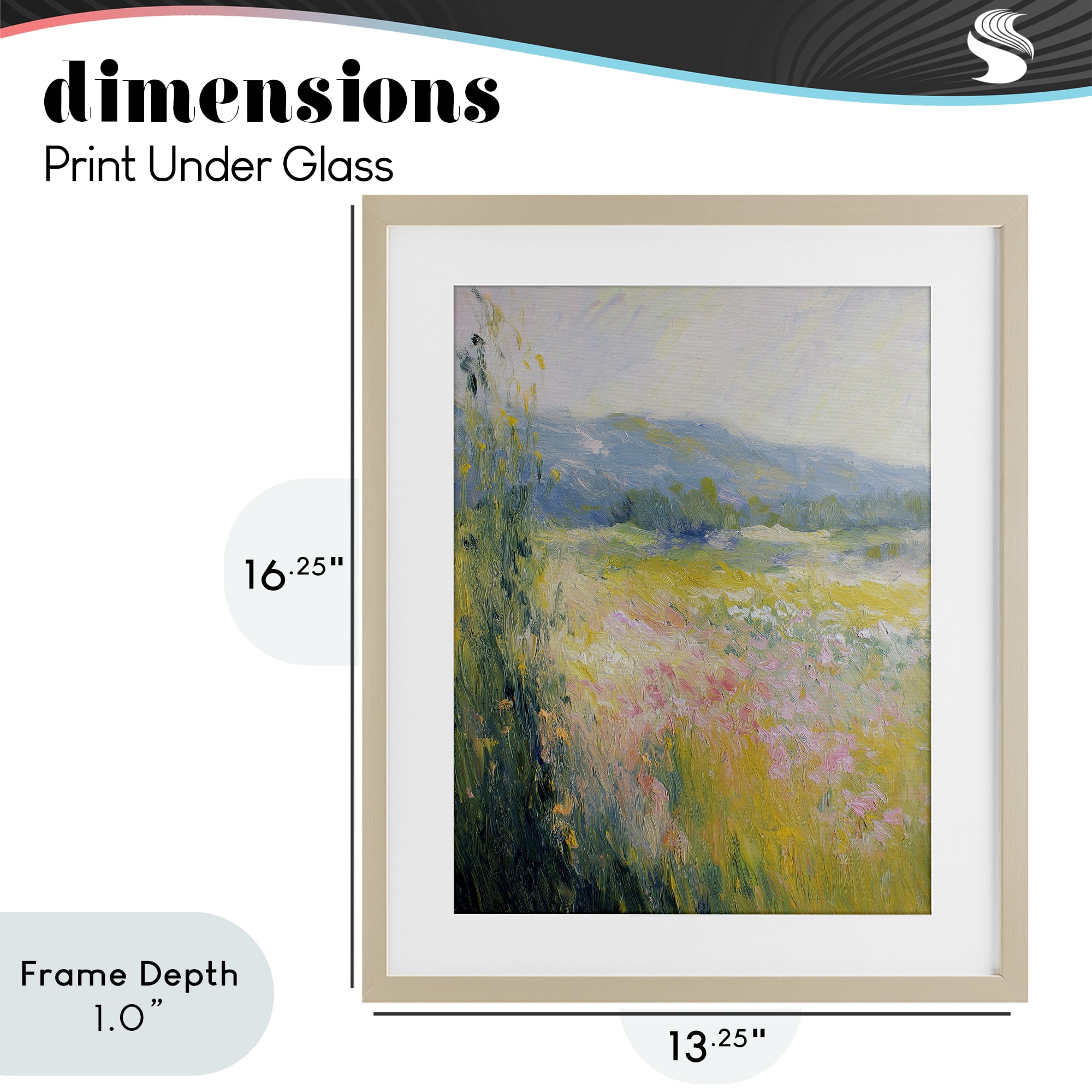 Stupell Industries Breeze Through The Blooms Birch Framed Print Under Glass, design by Svetlana Aleynikova