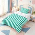 thumbnail image 2 of Erosebridal Boho Geometric Lines Twin Comforter Sets,Modern Striped Bedding Set,Colorful Stars Reversible,2 Pieces,1 Comforter and 1 Pillowcase, 2 of 7