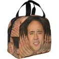 thumbnail image 2 of Nicolas Cage Sac à Lunch Isolé avec Compartiments Sac Fourre-Tout Réutilisable Imperméable pour Travail Randonnée Voyage Taille Unique, 2 of 8