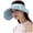Light blue, variant on Baseball Caps Women's Fashion Beach Summer Cycling Empty Top Dual-use Face Cover Sun Hat Yellow