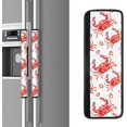 thumbnail image 3 of NeuKim Watercolor Red Crabs Shells Refrigerator Door Handle Covers Kitchen Appliances Gloves for Microwave Dishwasher Fridge Door Cloth Protector Covers, 3 of 7
