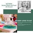 thumbnail image 3 of WHAMVOX Silicone Kids Suction Plate Green Non Slip Self Feeding 1Pack, 3 of 8