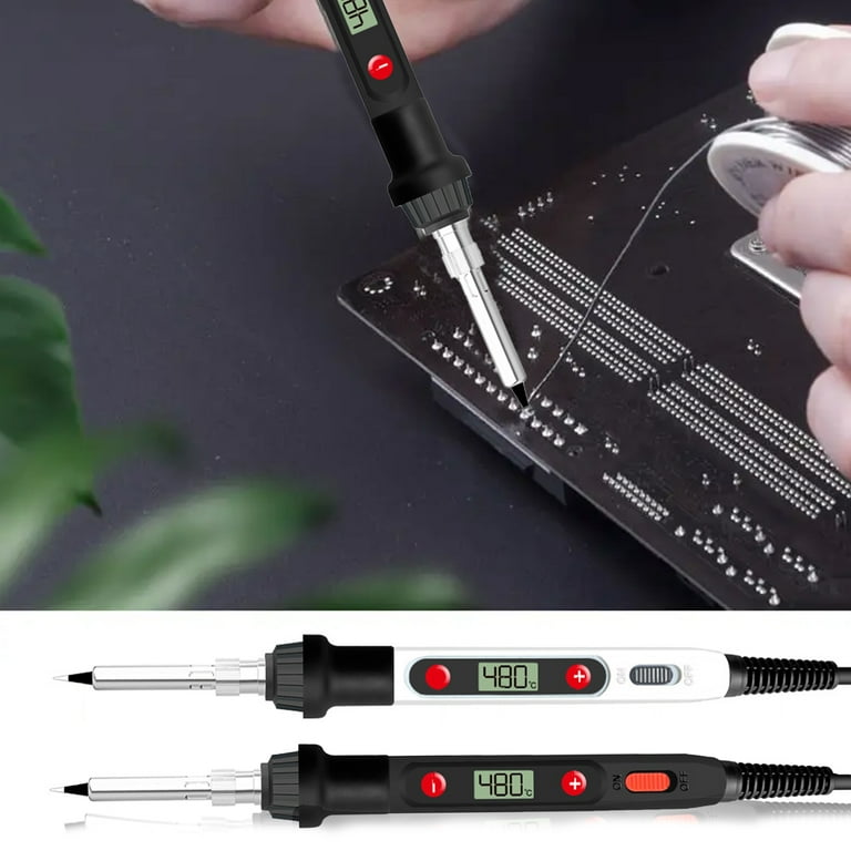 LA TALUS 110 220 V Electric Soldering Iron Adjustable Temperature Repair Welding Solder Rework Station Heat Pencil Tips Tool for Workshop Black 220v