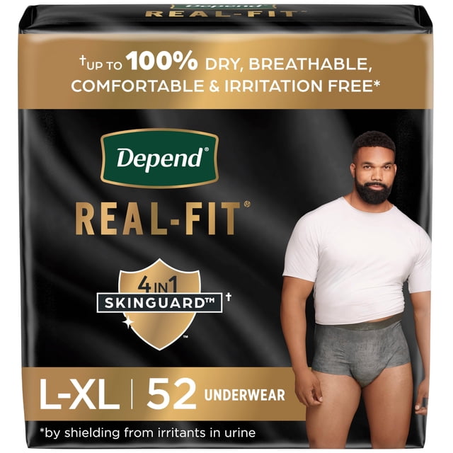 Ropa interior para incontinencia Depend Real Fit Hombre L/XL 52 unidades