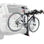 Allen Sports Locking 4-Bicycle Hitch Rack, Fits 2 Receiver Hitch, 140 lbs. Capacity, Black