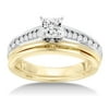 1/2 Carat Diamond Princess-Cut Two-Toned 14kt Gold Bridal Set