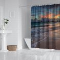 thumbnail image 3 of Surface de Plage Scène de Ciel Colorée (2) Rideaux de Douche Imperméables, Doublure de Douche Chic Contemporaine en Polyester, Rideaux de Salle de Bain avec Crochets en Plastique 72x72 Pouces, 3 of 4